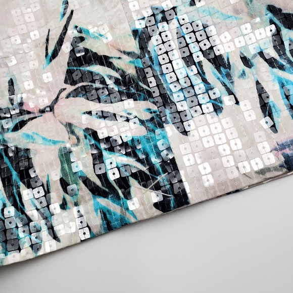 H&M Women's Sequin Pencil Mini Skirt NWT (AD01) - Picture 4 of 7